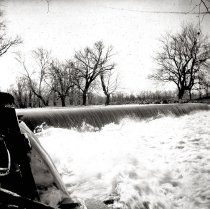 Dam on Opequon Creek, high water